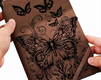 Butterfly Notebook/Journal Traceable Design, Stencil, SVG, PNG and PDF Digital Files
