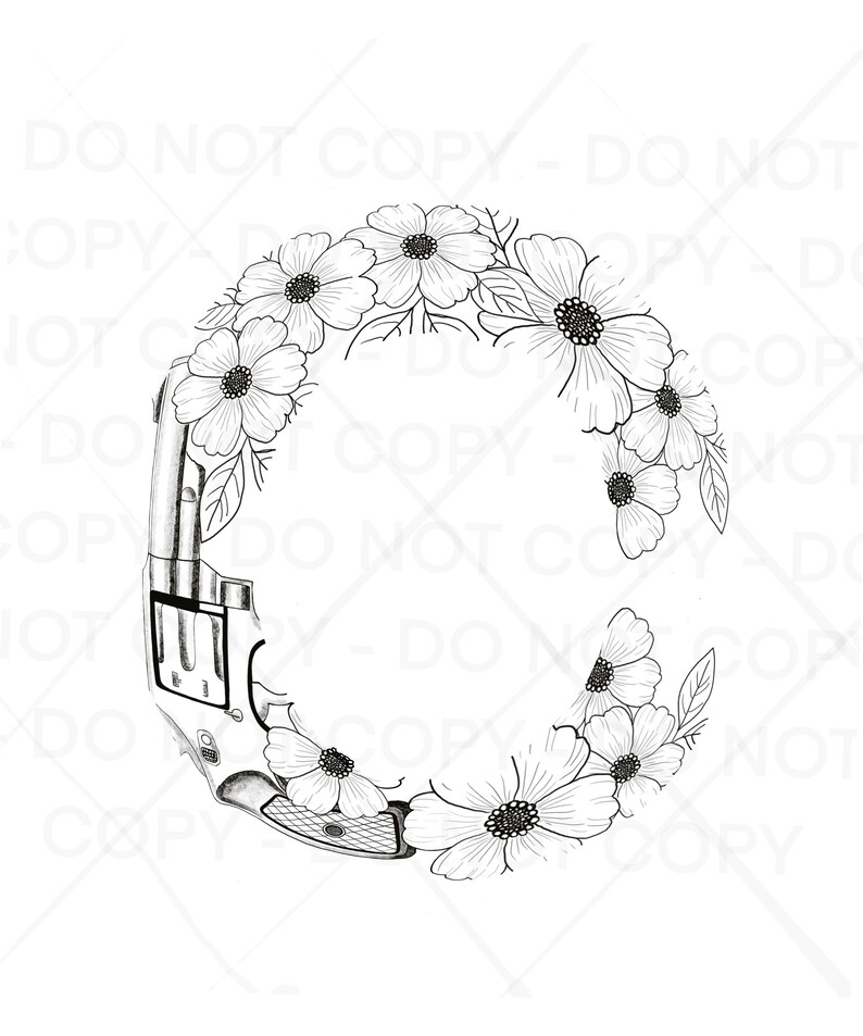 Flower Hat Burning Tracing Stencil For Wide Brim Hats, SVG, PNG and PDF Digital Files image 3