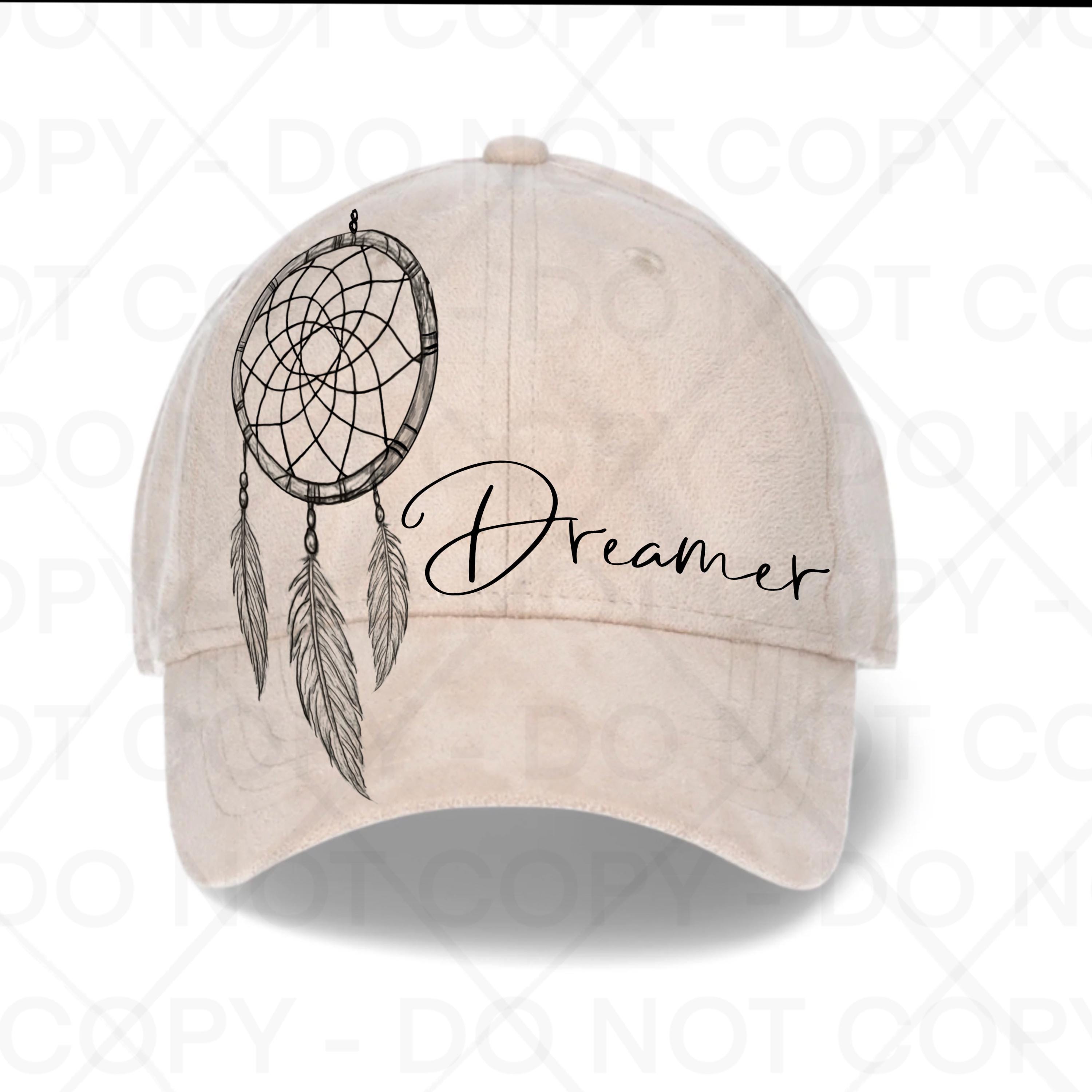 Catchin\' Dreams Burned Hat Feathered Dreamcatcher Wide-Brim Hat Burning Design | Cool  main image 4