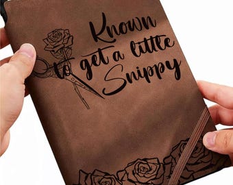 Hairstylist Journal/Notebook Traceable Design, Stencil, SVG, and PNG Digital Files
