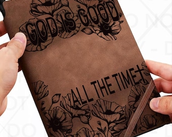 God is Good Journal/Notebook Traceable Design, Stencil, SVG, and PNG Digital Files