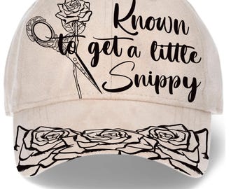 Hairstylist Hat Burning Tracing Stencil For Baseball and trucker Hats, SVG, and PNG Digital Files