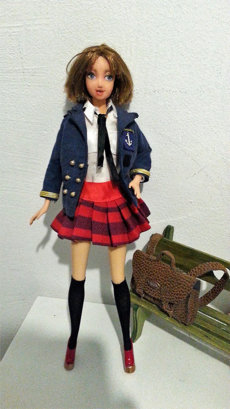 OOAK Barbie High school uniform Etsy