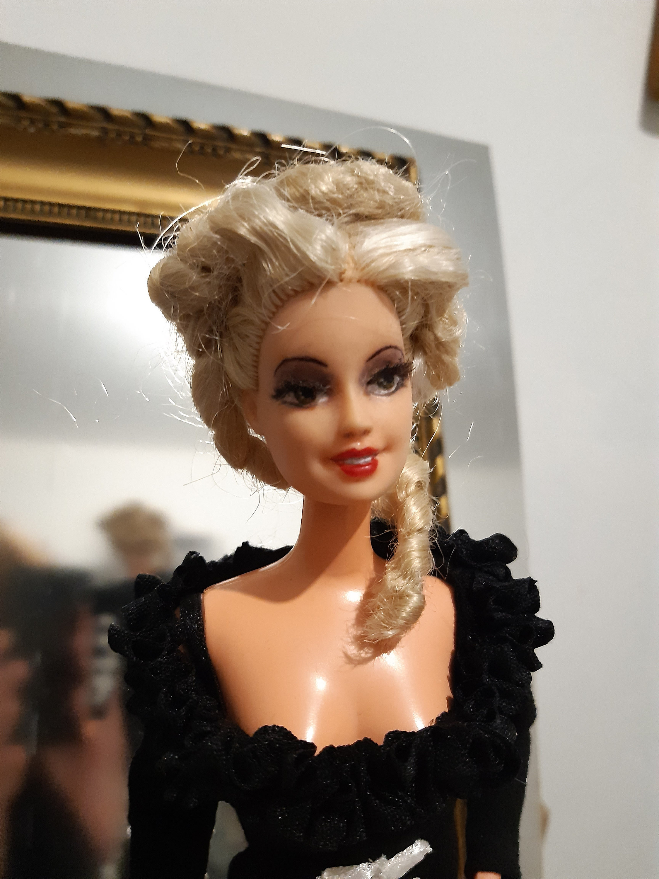 3 Pcs Barbie Costume Rose Dame Cosplay Filles Vêtements Femme