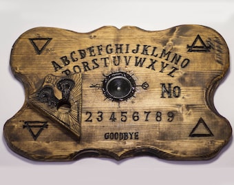 Real Ouija board - Wood Hand-Sculpted