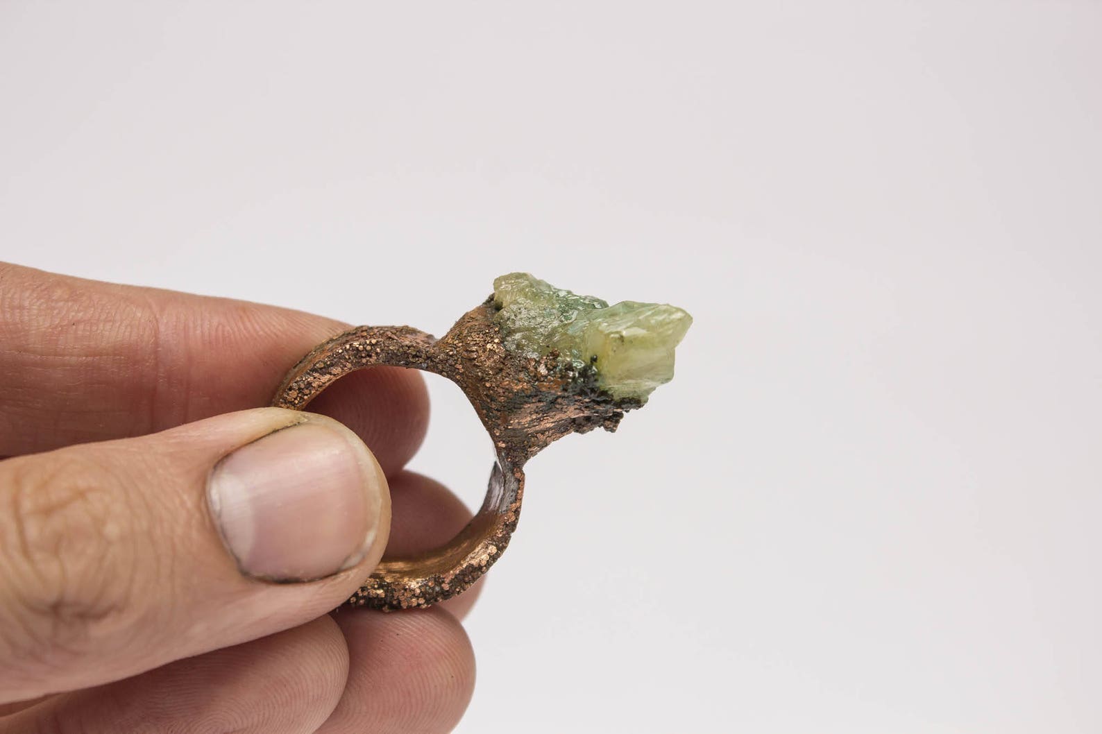 Crystal Raw Ring Rustic Calcite Healing Crystals Natural - Etsy