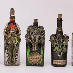 Personalisierte Lovecraftian Flasche Chtulhu, Nyrlatothep, Hastur, Yog Sothoth, Shub Niggurath, Werwolf, Dämonen & Schädel Bild 8