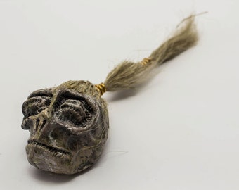 Shrunken head Tsantsa Beetlejuice Sculpture