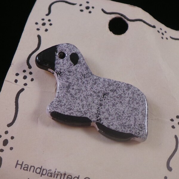 Items similar to Sheep #3 Handmade brooch, Curly lamb, Wool Pin on Etsy