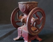 SALE RARE Antique Vintage Arcade Dollhouse Miniature Cast Iron Toy Coffee Grinder