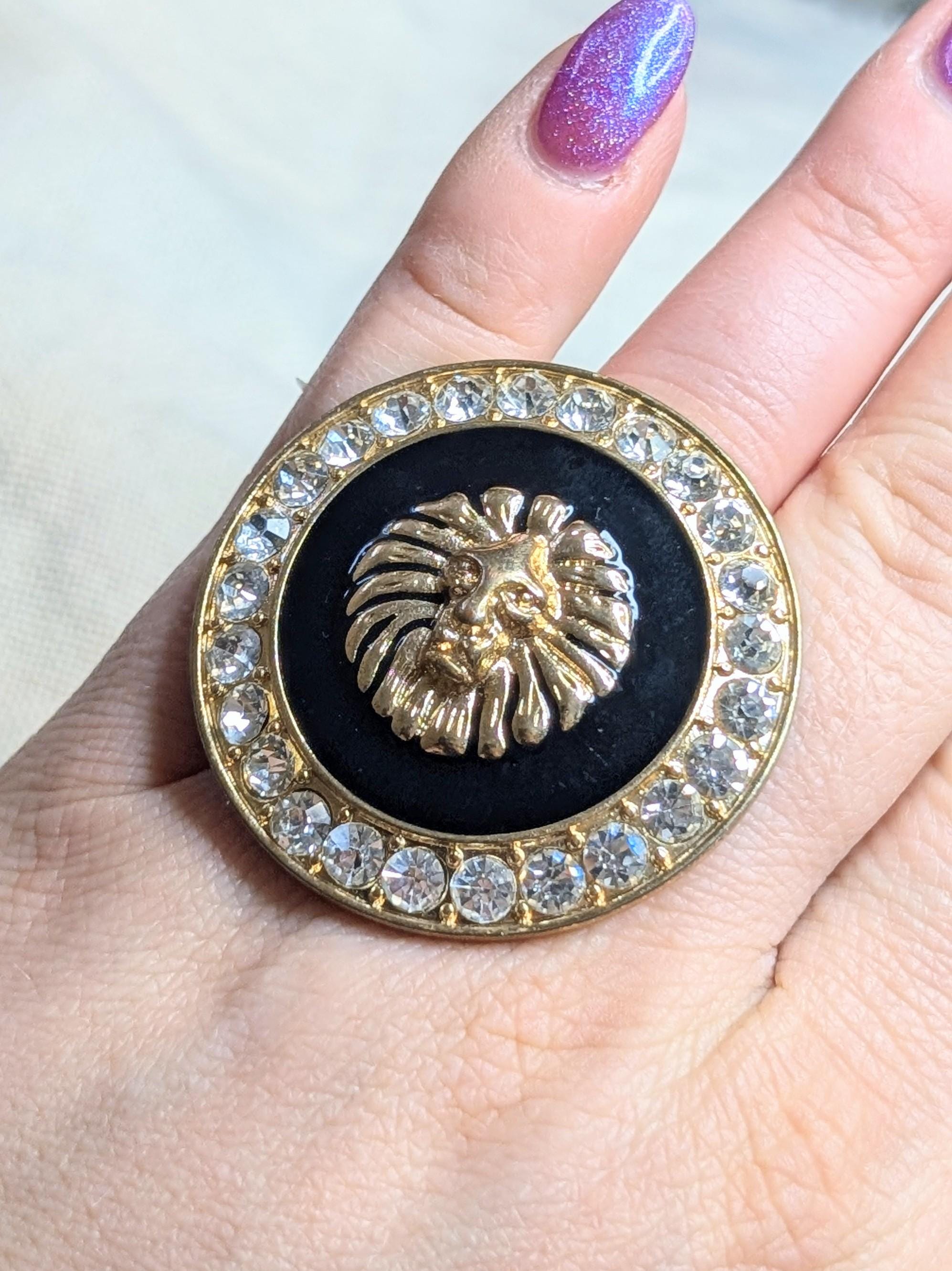 Versace Lion Ring - Etsy