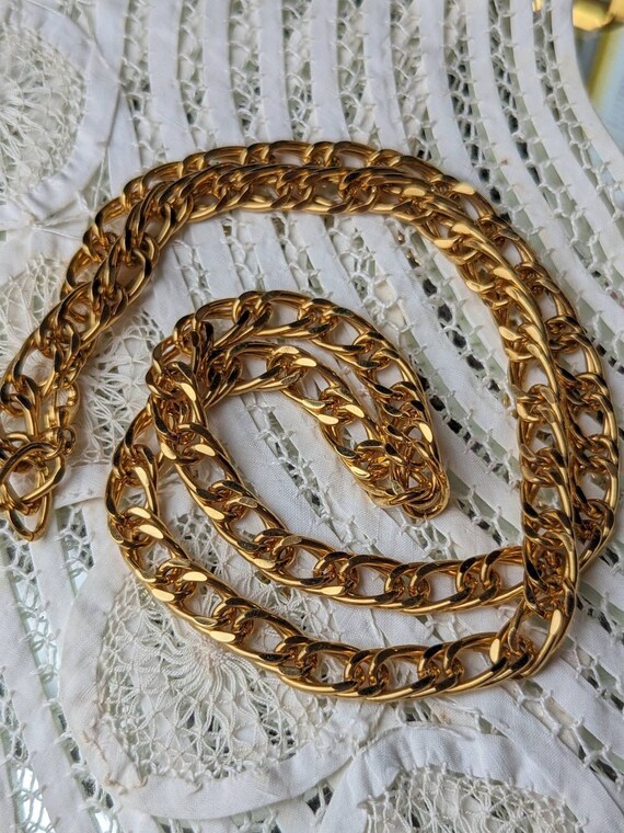 Vintage KJL Kenneth Jay Lane Gold Tone Double Cur… - image 3