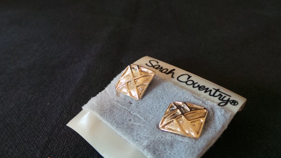 CLEARANCE Vintage Sarah Coventry Gold X Cross Dia… - image 3