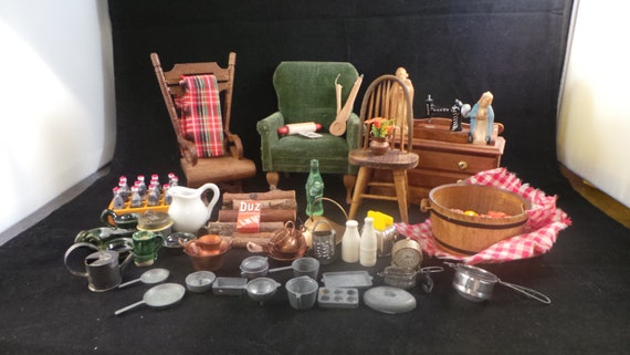 retro dollhouse furniture