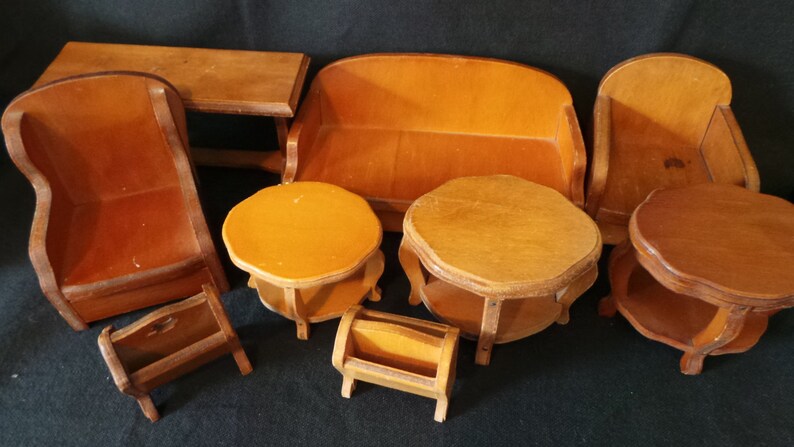 retro dollhouse furniture