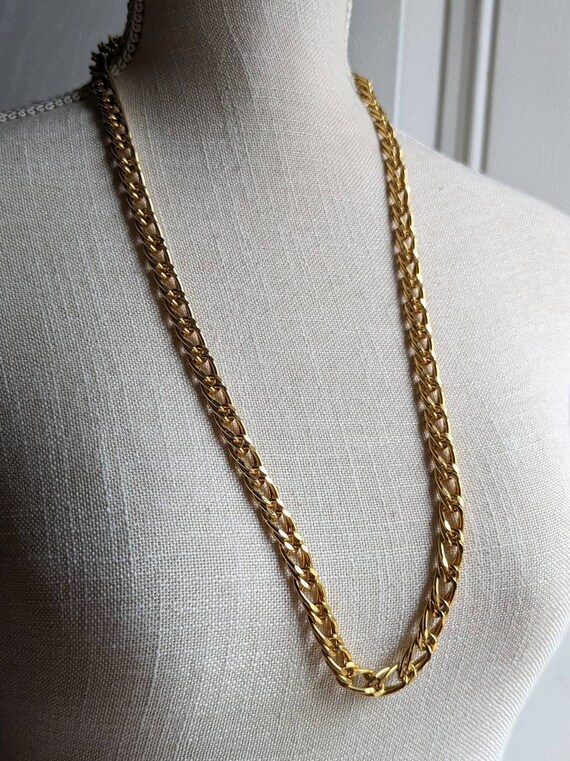Vintage KJL Kenneth Jay Lane Gold Tone Double Cur… - image 2