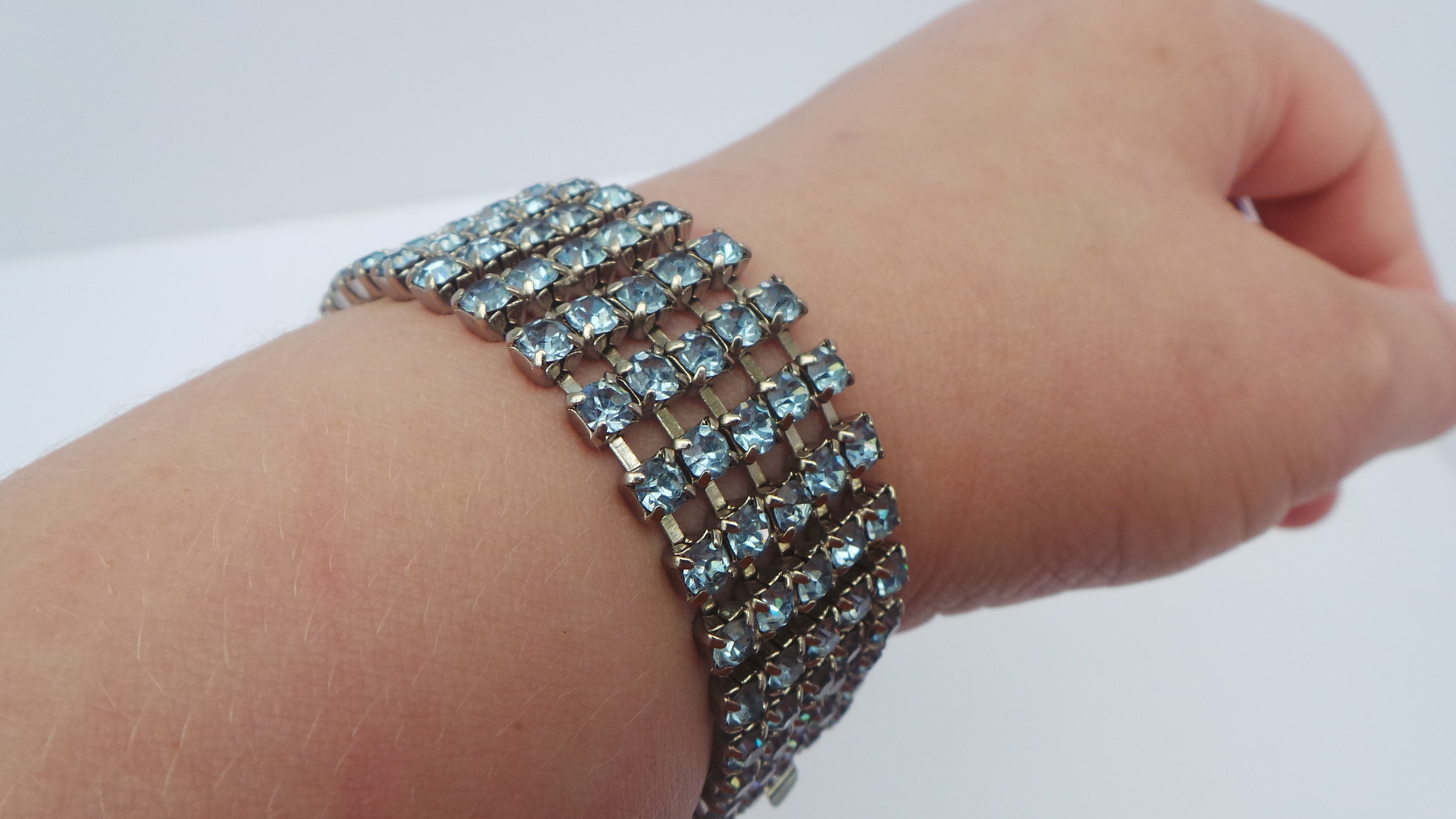 1950's Blue Bracelet - Etsy