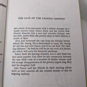 The Clue of the Leaning Chimney * Nancy Drew Mystery Stories * Carolyn