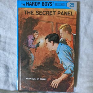 Hardy Boys Mystery #25 The Secret Panel Mystery Glossy Blue Hardcover