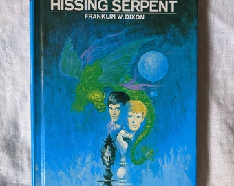 Hardy Boys Mystery #53 The Clue Of The Hissing Serpent Glossy Blue Hardcover