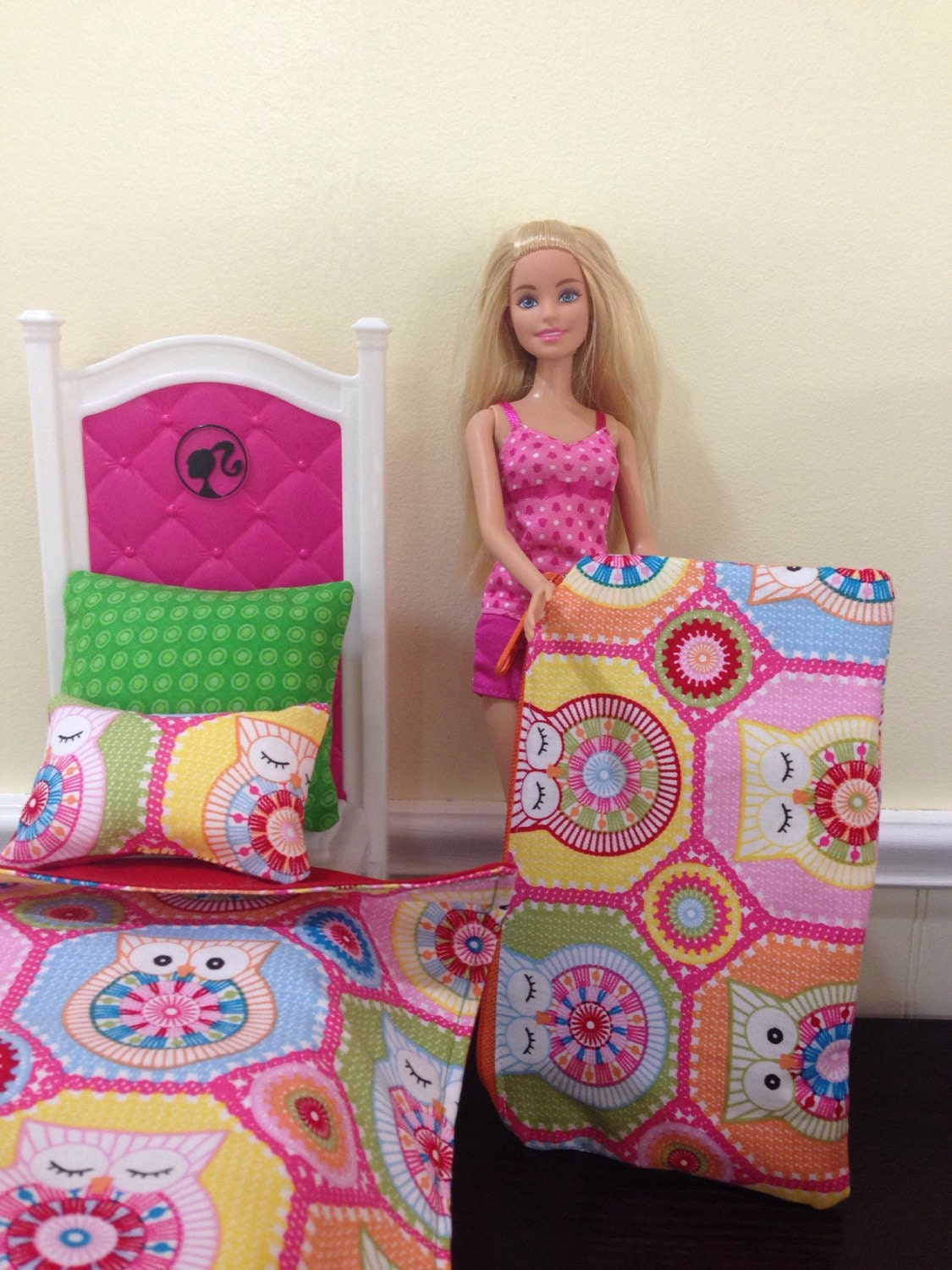 barbie doll bedding