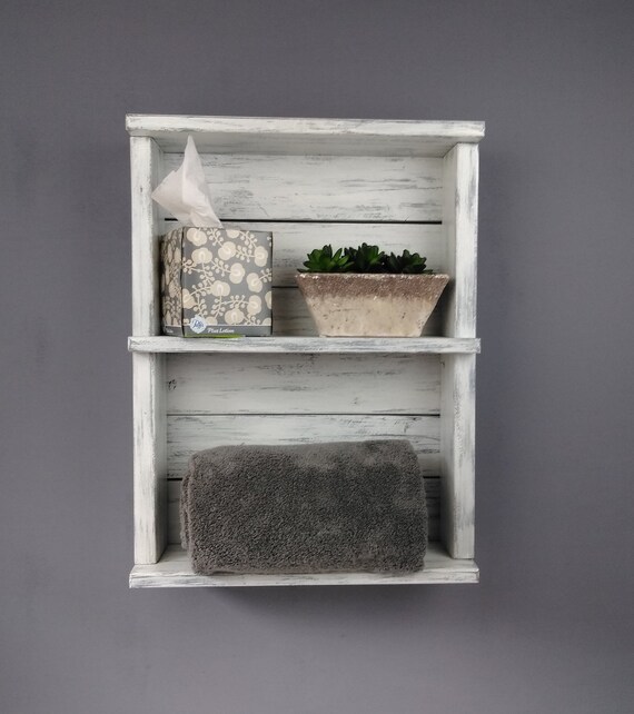 bathroom wall shelf unit
