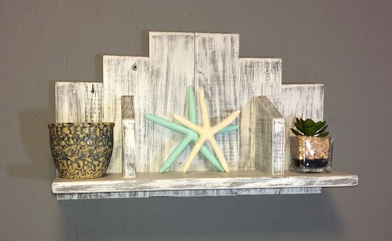 small white bathroom wall shelf