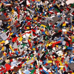 5 Pounds Estimated 2500 Lego Pieces LOT Mix Bulk Plates Tiles Bricks Slopes Baseplate Building Blocks Learning Tools Education Priority Mail image 2