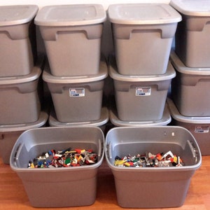 5 Pounds Estimated 2500 Lego Pieces LOT Mix Bulk Plates Tiles Bricks Slopes Baseplate Building Blocks Learning Tools Education Priority Mail image 1