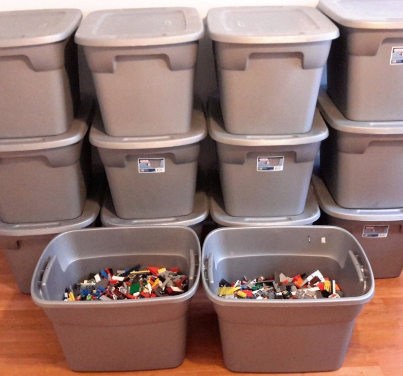 5 Pounds Estimated 2500 Lego Pieces LOT Mix Bulk Plates Tiles Bricks Slopes Baseplate Building Blocks Learning Tools Education Priority Mail image 1