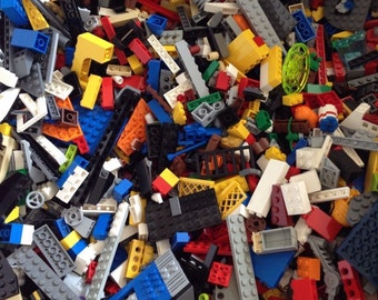 5 Pound of Genuine Lego Bricks Plates Tiles Specialty Parts Random Color Mix Unsorted