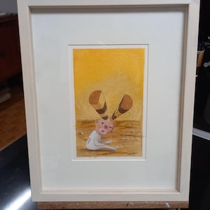 Ilustración. Acrílico y bolígrafo sobre cartón Firmado por el artista. Certificado de autenticidad incluido.
