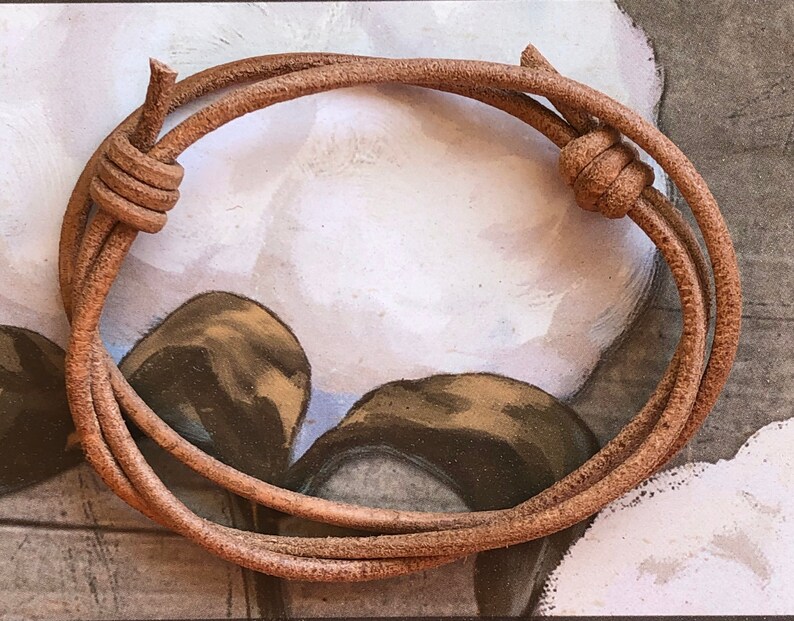 Leather Cord Necklace Sliding Knot Necklace Adjustable Leather Etsy