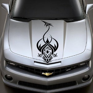 Dragon Tribal Modern Stripe Side SUV Vintage Grunge Design Hood Door Car Pickup Vehicle Truck Vinyl Graphic Decal Tailgate