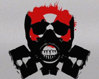 Bio Hazard Skull Etsy