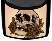 Sugar Skull And Roses Truck Car Hood Wrap Vinyl Graphic Decal Deep Tan 58 quot x 65 quot USA Made Cast Laminated Option
