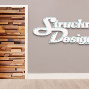 Various Barn Wood Wooden Planks Wrap Wall Shower Door Vinyl Mural Skin Decal Self-Adhesive Bubble Free Interior Exterior Indoor Outdoor