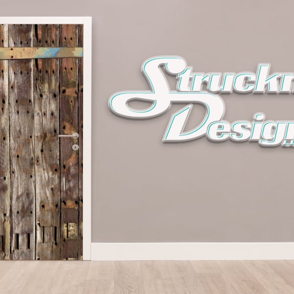 Barn Door Decal Etsy