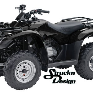 波線ダークラバーパターン 4フィート x 10フィート デカール ビニール グラフィックパターン ラップキット ATV UTV ゴルフカート オートバイ スクーター バイク キャスト ラミネート付き USA