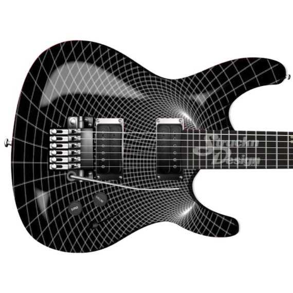 Adesivi Faux Holes Per Chitarra In Vinile - Effetto Usato, Colore Nero | Facili Da Applicare - Foto 8