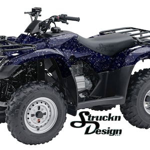 ブルー ブラック ギャラクシー スター ムーン カモ 4 フィート x 10 フィート デカール ビニール グラフィック パターン ラップ キット ATV UTV ゴルフ カート オートバイ スクーター バイク キャスト ラミネート