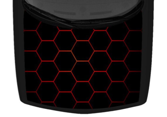 Car Honeycomb Print Car Decal