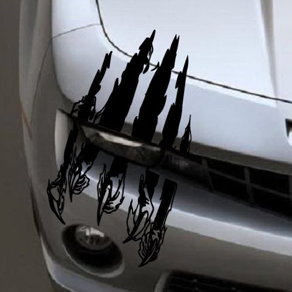 #1 Headlight Scratch Stripe Sticker for Race Car Truck hood fender bumper lot of