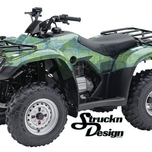 ライムグリーン チェック柄 ライン チェッカー 4 フィート x 10 フィート デカール ビニール グラフィック パターン ラップ キット ATV UTV ゴルフ カート オートバイ スクーター バイク キャスト ラミネート付き US