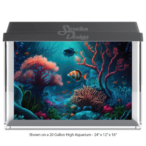 Aquarium Background Cling Etsy