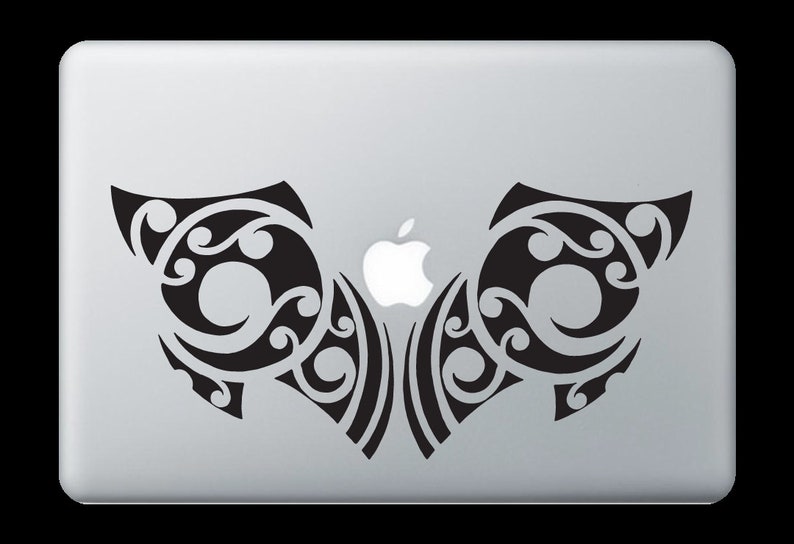 Tribal Tattoo Design Swirl Car Computer Laptop Vinyl Decal Sticker USA Skin Wrap Custom Fit Vehicle
