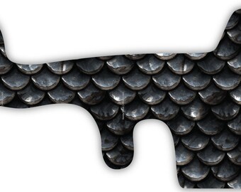 Black Dragon Scale Fantasy Vinyl Wrap For Doc Band Helmet Baby Cranial Helmet