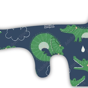 Alligator Crocodile Clouds Vinyl Wrap For Doc Band Helmet Baby Cranial Helmet