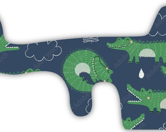 Alligator Crocodile Clouds Vinyl Wrap For Doc Band Helmet Baby Cranial Helmet