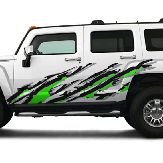Lime green car decals deals
